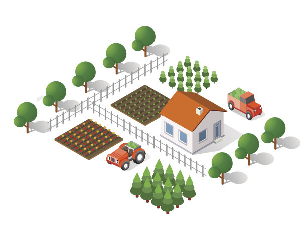 农村景观元素图片下载