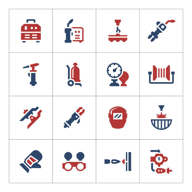 焊接彩色图标合集图片下载