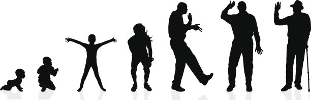 向量剪影一代男人。图片下载