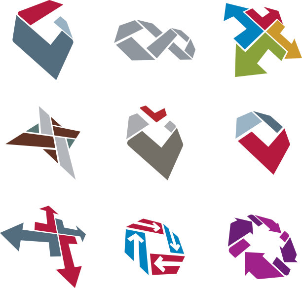 抽象创意商业图标向量图片下载