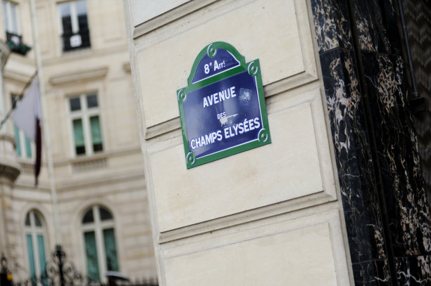 香榭丽舍大街的标志图片下载