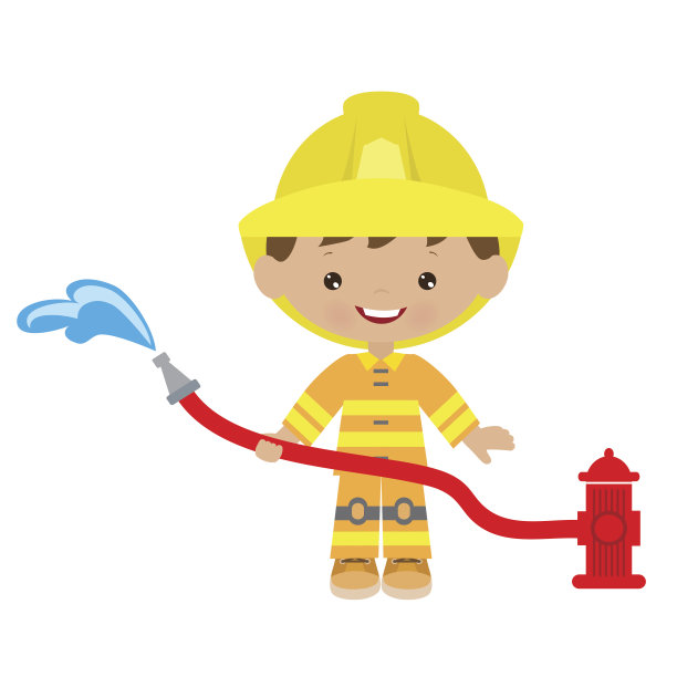 消防员矢量图图片下载