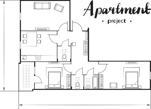 公寓项目俯视图图片下载