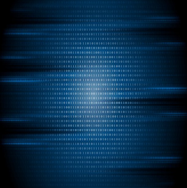 深蓝色二进制代码技术背景图片下载