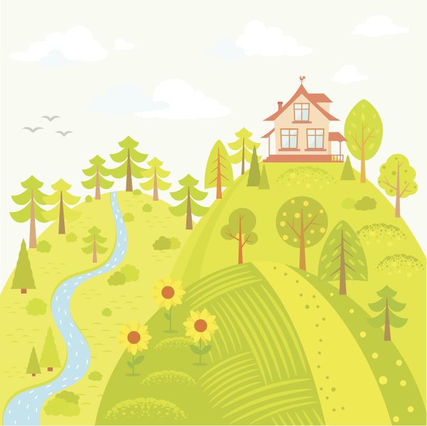 山上的房子图片下载