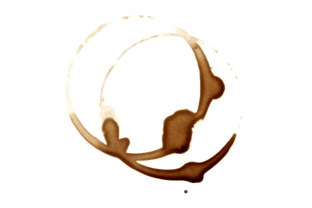 咖啡污渍-孤立的照片图片下载