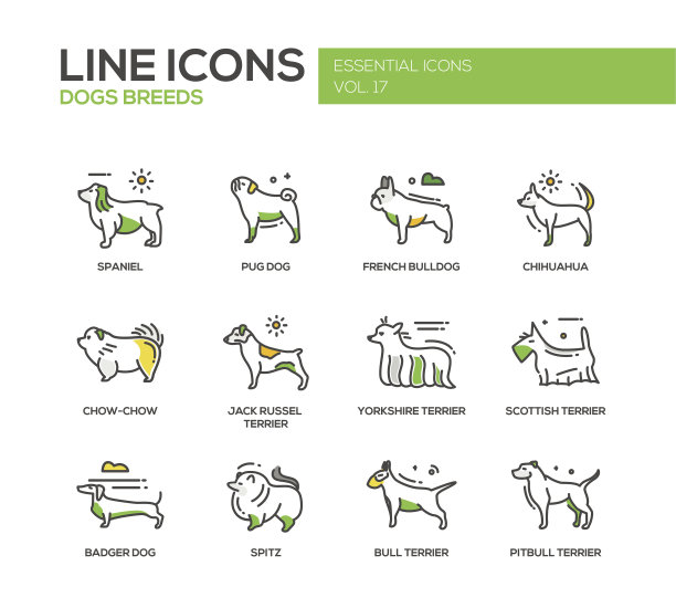 狗狗矢量图素材ID：132693580