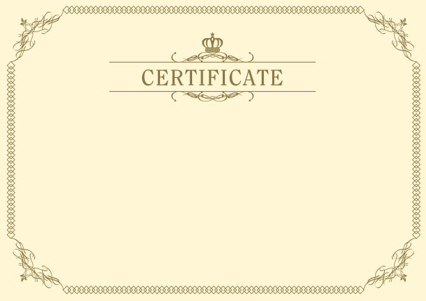 retro frame证书模板向量素材图片
