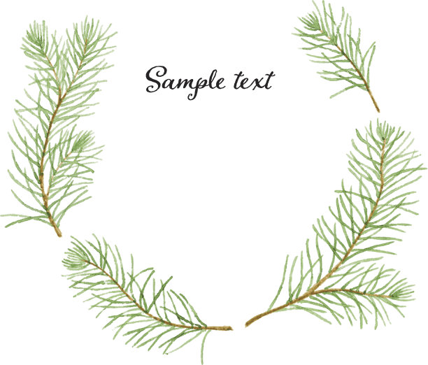 松枝花环图片下载