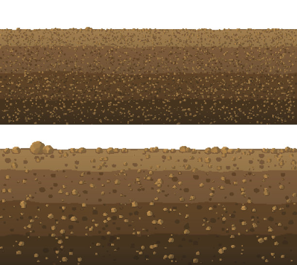 地下土层，地面无缝设计。图片下载