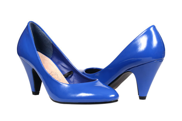 蓝色女鞋图片下载
