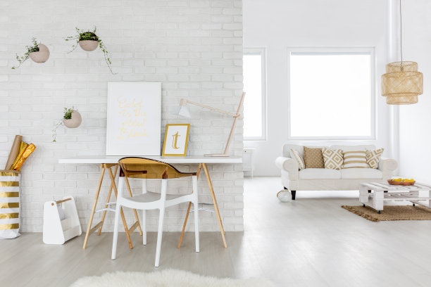 宽敞的客厅内部图片下载