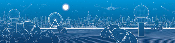 森林雷达，通讯和科技图片下载