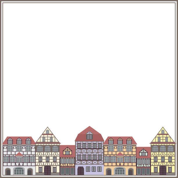 老房子的框架图片下载