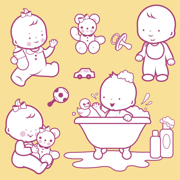 婴儿浴图标图片下载