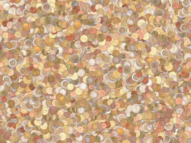 欧元硬币的背景图片下载