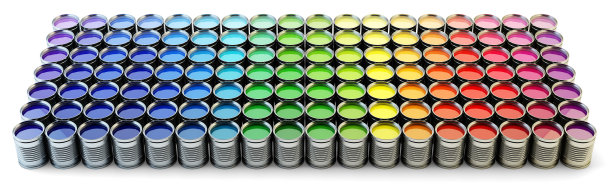 彩虹的调色板素材图片