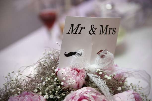 先生和夫人装饰卡片图片下载