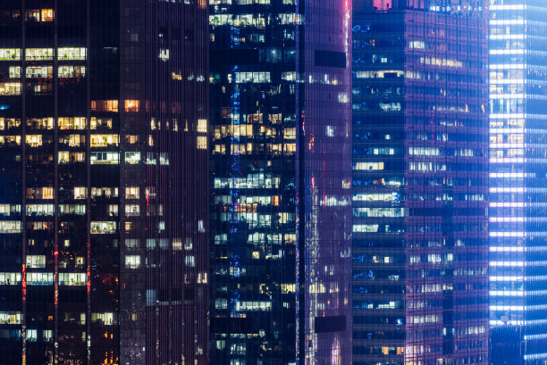 照亮上海的城市景观图片下载