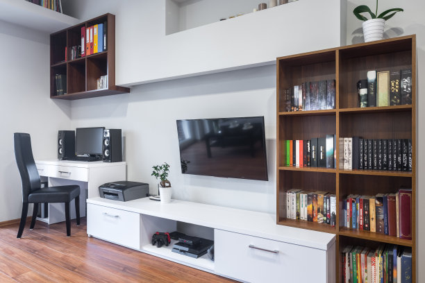 客厅和办公室结合图片下载