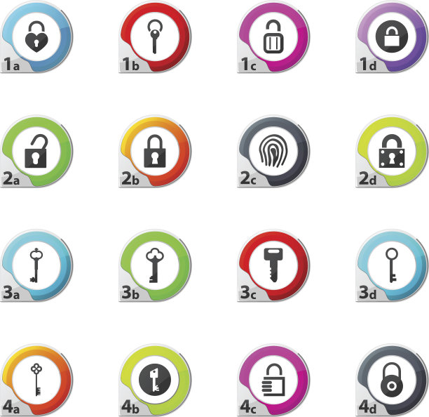 锁定和关键图标设置图片下载