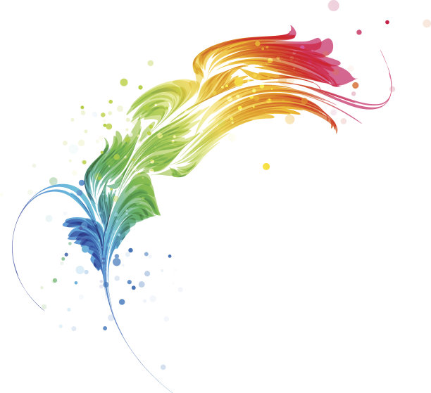 抽象多色元素，风格化设计对象图片下载