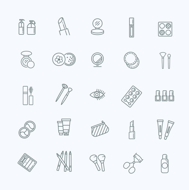 化妆品行图标图片下载