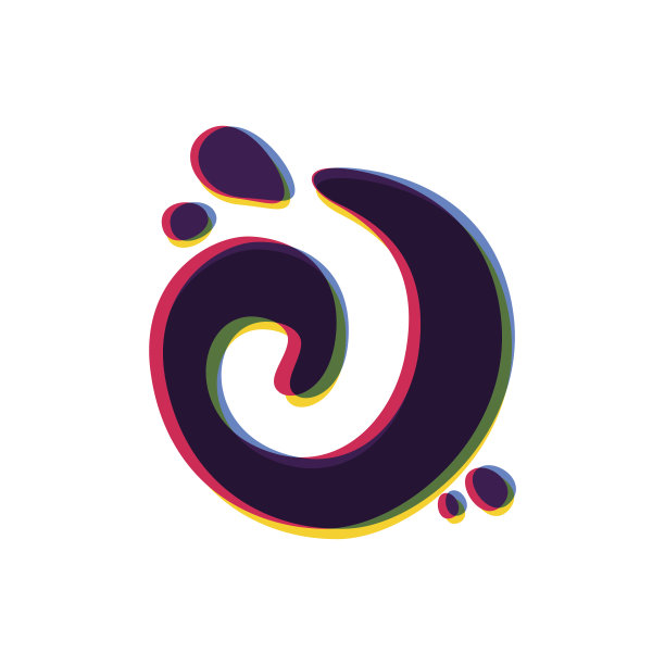 字母J图标与颜色变化。图片下载