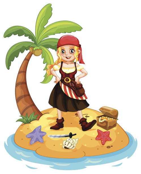 海盗和岛屿图片下载