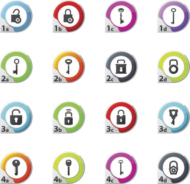 锁定和关键图标设置图片下载