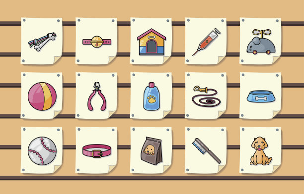 宠物图标集,eps10图片下载