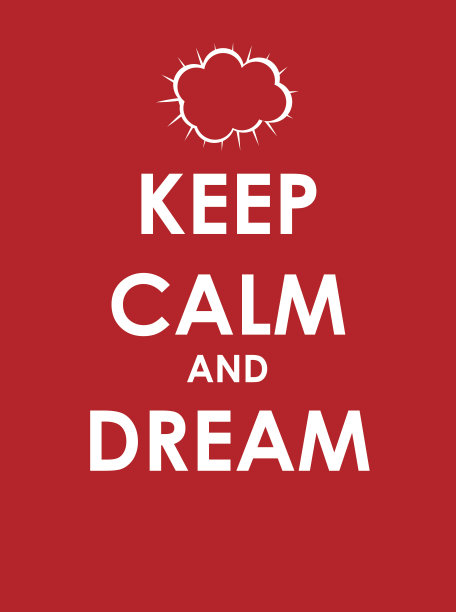 保持冷静和梦想创意海报概念。卡的邀请图片下载