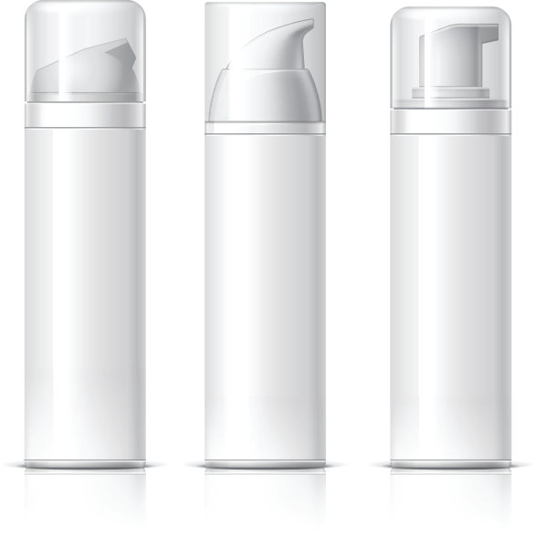 逼真的化妆瓶可以喷雾器容器。图片下载