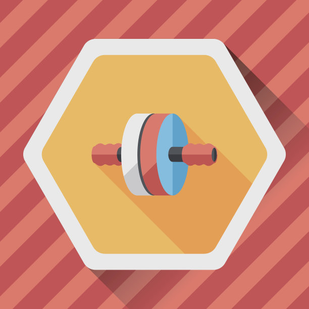 练习长阴影的滚轴图标，eps10图片下载