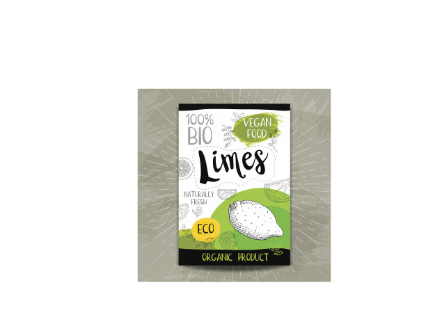 一套手绘标签食品，香料。图片下载