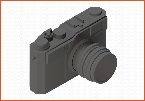 相机等距平面矢量3d图片下载