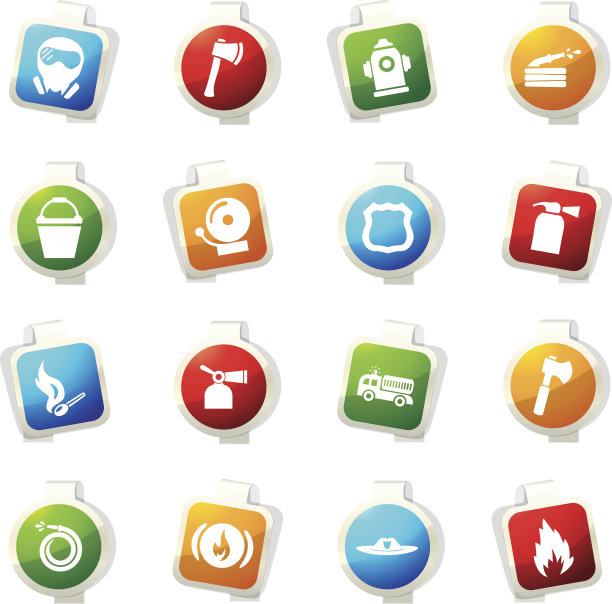 消防队图标集图片下载