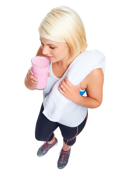 蛋白奶昔的女人图片下载