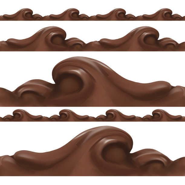 液体巧克力，滴，流动，熔融，焦糖，可可，图形，图标，绘图图片下载