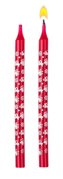 红烛与蝴蝶图案隔图片下载