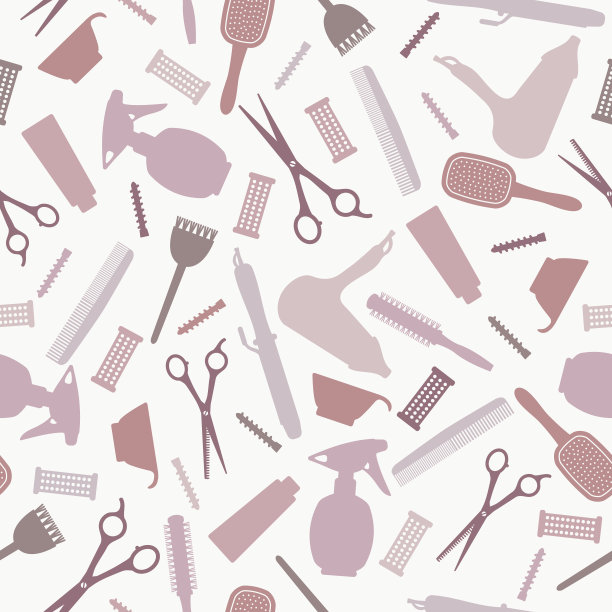 理发师无缝的背景图片下载