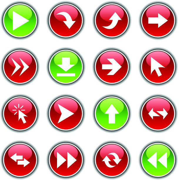 箭头按钮。图片下载