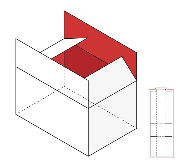 简单矢量盒模板图片下载