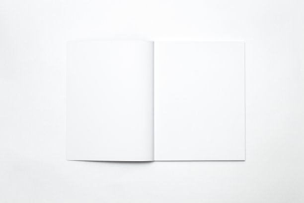 空白开放杂志孤立图片下载