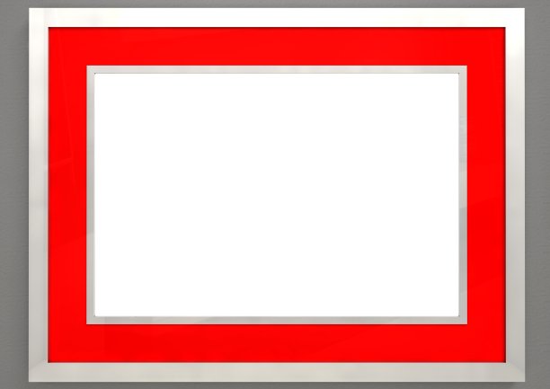 画框，红色和银色图片下载