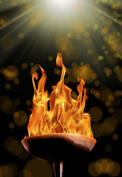 燃烧的燃烧的火炬素材图片