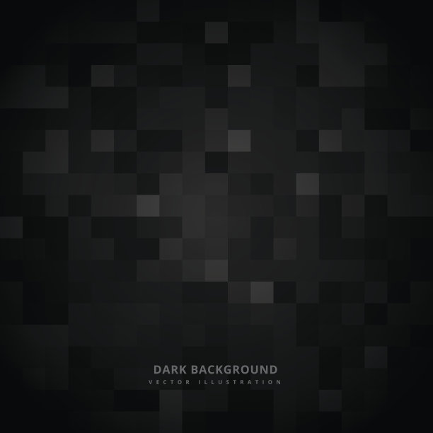 黑色方块马赛克背景素材图片