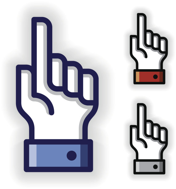 带有警告食指符号的手图片下载