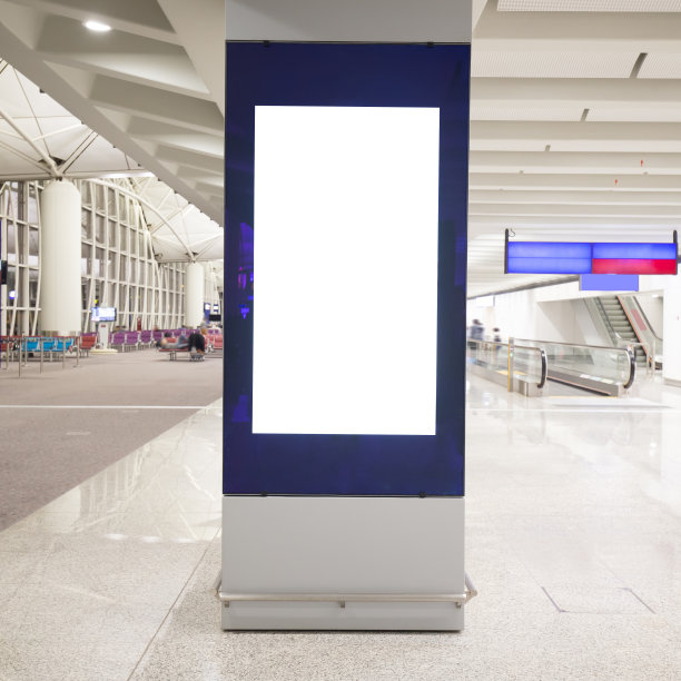 机场空白广告牌图片下载