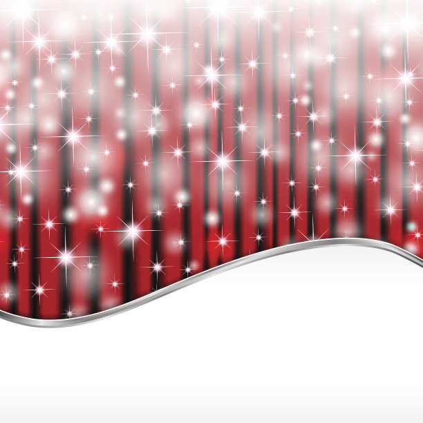 红色背景上的星光图片下载